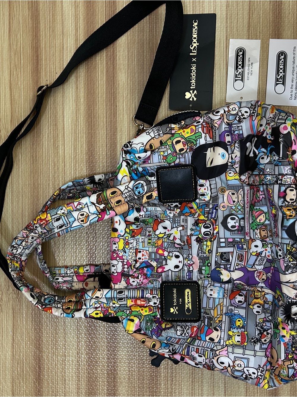 tokidoki for LeSportsac Parigina Tokidopoli Satchel Bag 3286 P510 - Picture 11 of 16